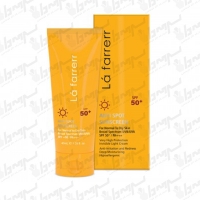 کرم ضد آفتاب و ضد لک بی رنگ مخصوص پوست خشک و معمولی +SPF50 لافارر